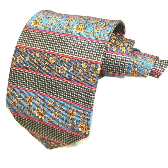 Burberrys of London Necktie 100% Silk Filigree 58" - Picture 3 of 8